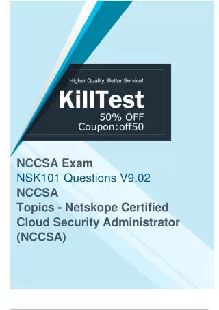 Essential NSK101 Study Materials - Prepare Effectively for Your Exam