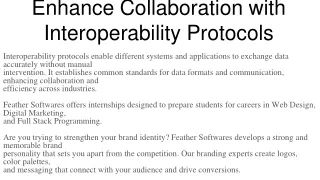 Enhance Collaboration with Interoperability Protocols