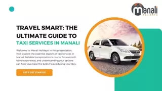 How to Book a Taxi in Manali - Manali Holiday