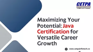 Java Certification for Versatile Career Growth