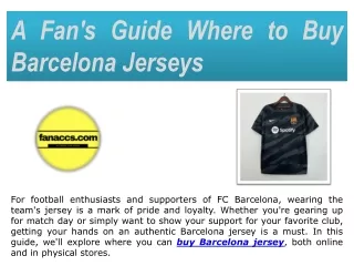 Buybarcelona jersey