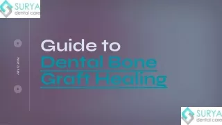 How To Speed Up Bone Graft Healing - Surya Dental Care