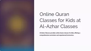 Online Quran Classes for Kids at Al-Azhar Classes