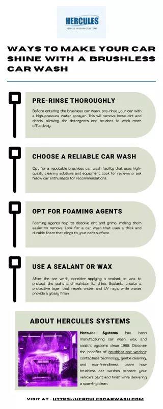 Ways to Make Your Car Shine with a Brushless Car Wash