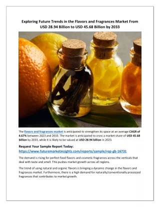 xploring Trends Pushing the Flavors and Fragrances Market to USD 45.68 Billion b