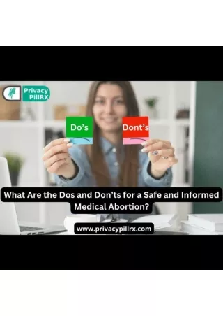 What Are the Dos and Don’ts for a Safe and Informed Medical Abortion?