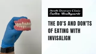 The Do's and Don'ts of Eating with Invisalign