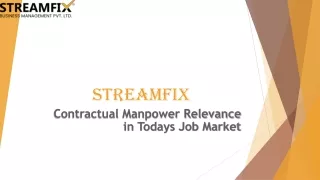 Contractual Manpower Relevance in Todays Job Market