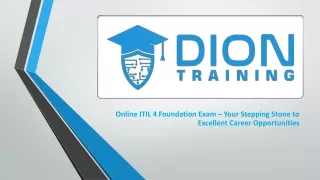 Online ITIL 4 Foundation Exam – Your Stepping Stone to Excellent Career Opportunities