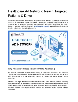 Healthcare Ad Network_ Reach Targeted Patients & Drive