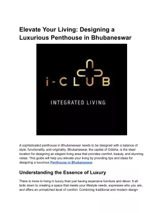 Elevate Your Living_ Designing a Luxurious Penthouse in Bhubaneswar