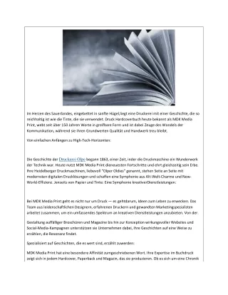 Druck Hardcoverbuch