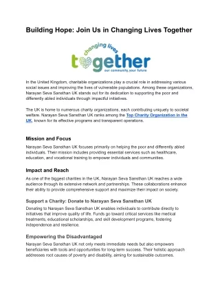 Building Hope_ Join Us in Changing Lives Together