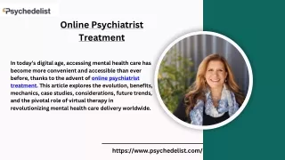 Reliable Online Psychiatrist Treatment