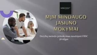 Derybų metodo pritaikymas naudojant DISC įžvalgas