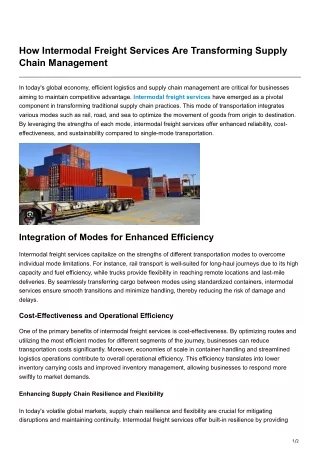 rivalog.blogspot.com-How Intermodal Freight Services Are Transforming Supply Chain Management