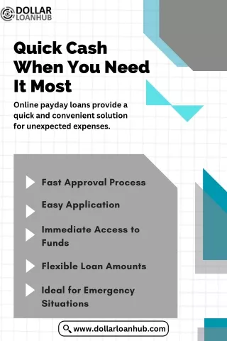 Quick Cash When You Need It Most