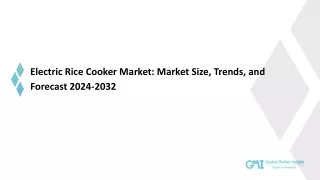 Electric Rice Cooker Market Future Challenges and Industry Growth Outlook 2032