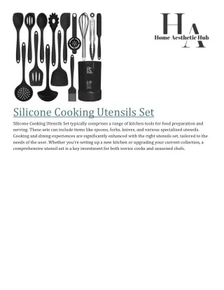 Silicone Cooking Utensils Set