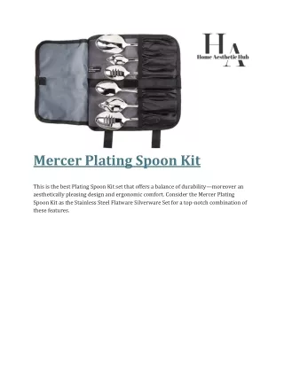 Mercer Plating Spoon Kit