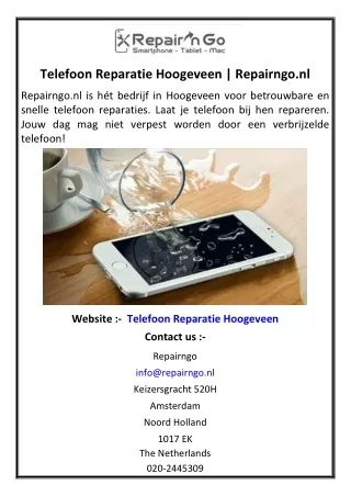 Telefoon Reparatie Hoogeveen | Repairngo.nl