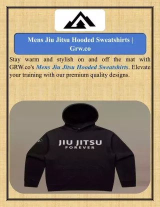 Mens Jiu Jitsu Hooded Sweatshirts  Grw.co