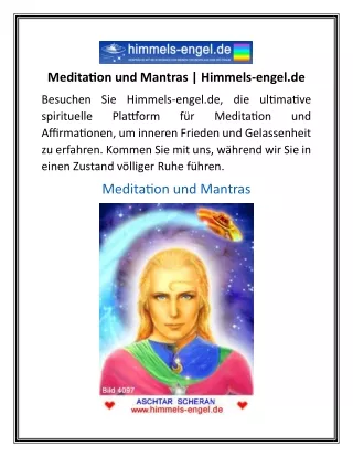Meditation und Mantras  Himmels-engel.de
