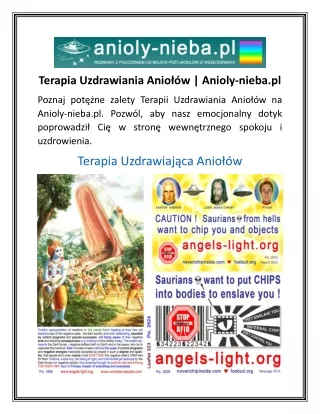 Terapia Uzdrawiania Aniołów  Anioly-nieba.pl