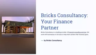 finance consultancy