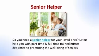 Senior Helper
