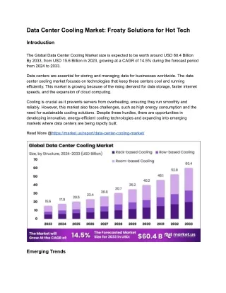Data Center Cooling Market: Cooling the Hottest Tech Trends
