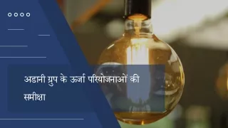 अडानी ग्रुप के ऊर्जा परियोजनाओं की समीक्षा