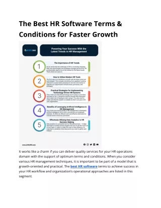 The Best HR Software Terms & Conditions for Faster Growth