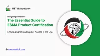 The Essential Guide to ESMA Product Certification