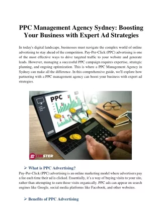 PPC Management Agency Sydney Boosting Your Business with Expert Ad Strategies