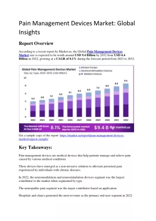 Pain Management Devices Market