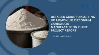 Ammonium Zirconium Carbonate Manufacturing Plant PDF
