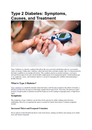 Type 2 Diabetes