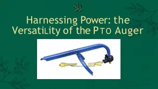 PTO Auger