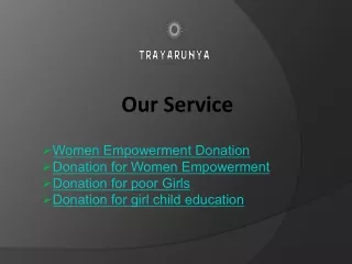 Empower Women Today Donate for Women Empowerment