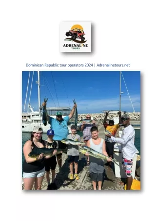 Dominican Republic tour operators 2024 | Adrenalinetours.net