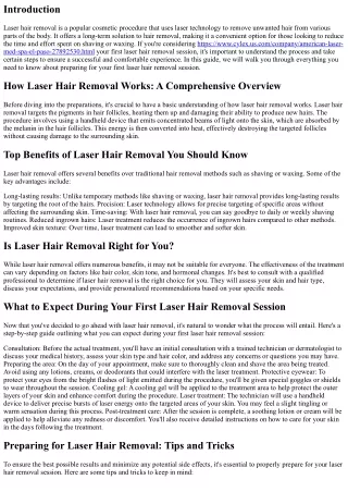 Preparing for Your First Laser Hair Removal Session: A Step-by-Step Guide