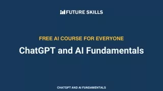 Learn ChatGPT and AI Fundamentals completely free