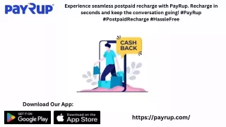 Instant Postpaid Recharge at Your Fingertips with PayRup