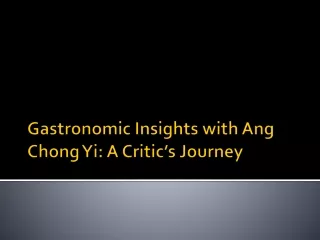 Gastronomic Insights with Ang Chong Yi: A Critic’s Journey