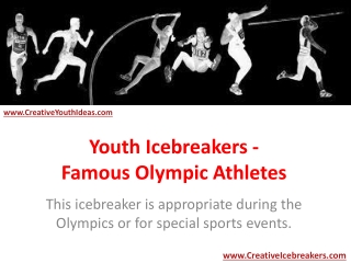 Youth Icebreakers - Famous Olympic Athletes