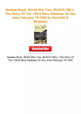 Seabee Book, World War Two, BLACK HELL: The Story Of The 133rd Navy