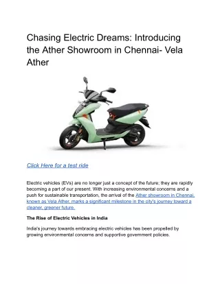 Chasing Electric Dreams_ Introducing the Ather Showroom in Chennai- Vela Ather