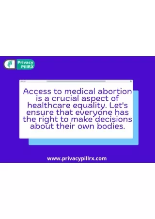 Medical Abortion and Womens Equality