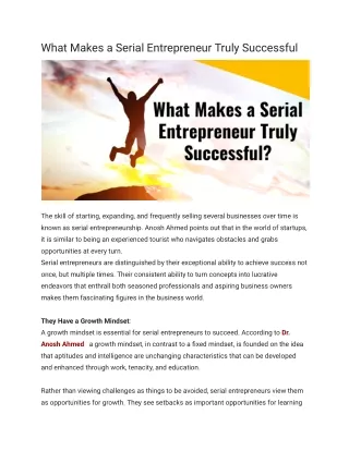 Unveiling the Secrets of Successful Serial Entrepreneurs